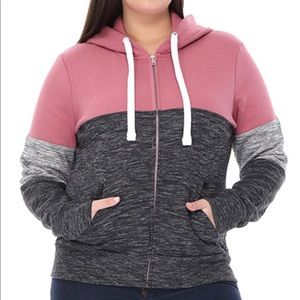 Brand new plus size zip up hoodie